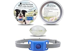 FORBANY Ciondolo repellente per pulci e zecche per cani, ingredienti 100% naturali, protegge da pulci e zecche. (Blu, Taglia unica per tutti)