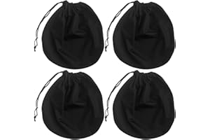 Vaileal Pack of 4 Helmet Bag, Motorcycle Helmet Bag with Drawstring: 47 x 43 cm, Waterproof Helmet Bag, Motorcycle Helmet, for Motorcycle Helmet, Bicycle Helmet, Ski Helmets, Basketball, Fitness