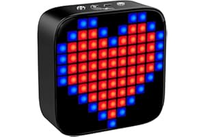 LEXIBOOK, iParty, FLASHBOOM® Show Altavoz Bluetooth, Sonido, increíbles animaciones de píxeles, función TWS, micrófono Incorporado, Negro, BTL61