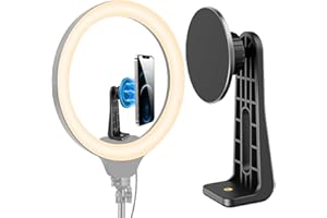 HAFOKO Magnetyczny Uchwyt do Statywu Adapter Baza 360°Obrotowy Telefonu Do Wypełnij Lekki Statyw Magnetyczny Uchwyt do Statywu Aparatu Kompatybilny dla iPhone'a 15 14 13 12 Urządzenia z Androidem