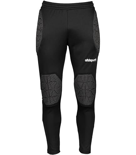 KEEPERsport Gepolsterte Kinder Torwarthose 3/4 – Für Training Und Spiel, Atmungsaktiv, Mit Robustpadded, Größe XXS-S, Schwarz