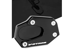 CXEPI Motocicleta Soporte Pie Caballete Lateral Enlarger Placa CNC Aluminio Pad Para S-uzuki V-Strom 1050 V-Strom 1050 2020