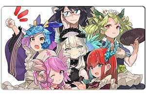 Mlikemat New Playmat Dragonmaid Deck TCG CCG OCG Trading Card Game Mat No Zones + Free Bag (ZD014-276-K)