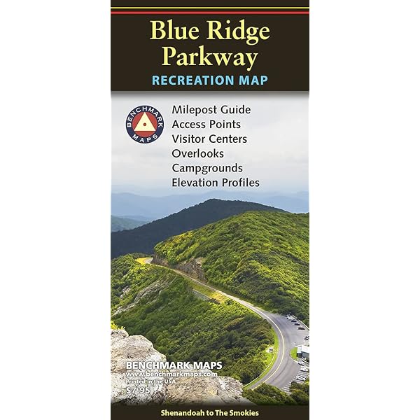 Blue Ridge Rental Map Blue Ridge Parkway Map Blue Ridge Parkway Recreation Map | Recreation ...