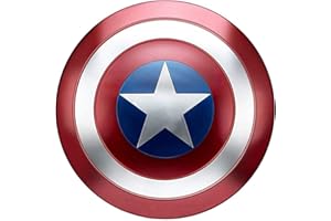 SK MISS Captain America Schild Metall, Captain America Metal Für Erwachsene, Superheld Role Play Kostüm Requisiten Kann Verwendet Werden Für Wanddekoration