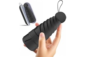 COPULAN Mini ombrello da viaggio compatto realizzato con materiali ecologici, Mini Piccolo Ombrello anti UV Tascabile da Viaggio da Sole Portatile Leggero Compatto, Impermeabile Ombrelli, regalo