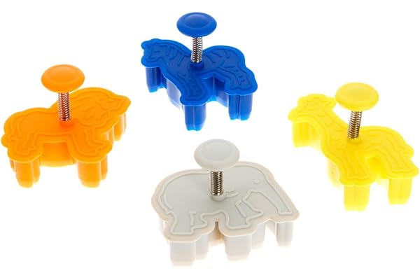 silikomart 70.116.99.0069 ACC093 Lot de 4 Emporte-Pièces Thème Animaux