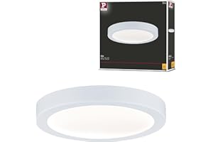 Paulmann 70899 LED Panel Abia okrągły z lampą sufitową 1x22 W biały matowy oprawa sufitowa tw. sztuczne lampa do salonu 2700 K