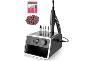BELOVING Nagelfräser für Gelnägel, Elektrische Nagelfeile Fräser für Nägel 20000 U/min, Kompakt Nagel Fräsmaschine, Alles in einem Maniküre-Set Elektrisch, Schwarz