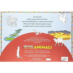 Animali. Atlante da colorare. Ediz. illustrata