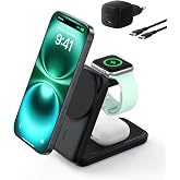 Belkin UltraCharge MagSafe Uyumlu 3&rsquo;&uuml; 1 Arada Qi2 25W Kablosuz Şarj Cihazı, iPhone 17, Apple Watch, AirPods, Pixelsnap, D&ouml;n&uuml;ş