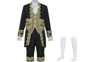 FAD-4U Costume Médiéval Manteau Victorien Pour Homme Style Rococo Steampunk Gothique Prince Manteau Costume Mariage invités Makeup Party