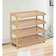 Nilkamal MULRACK4 Multipurpose Plastic Rack | 4 Shelves |Book Shelve | Shoes Storage Rack | for Home Shoe Stand