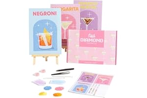 Dabble Diamanten Malset für Erwachsene - 3 Diamanten Malsets mit Leinwandrahmen, Kristall-Diamanten Kunst