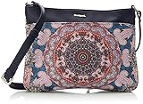  Desigual - Bols_afro Formigal, Bolsos bandolera Mujer, Rosa (Fuchsia Rose), 2x23x30.5 cm (B x H T)
