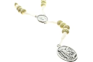 PALAIS DU ROSAIRE Palacio del Rosario Rosario de San Miguel de cuerda y granos de madera - Rosario cuerda - Culto cristiano de Madera, Madera