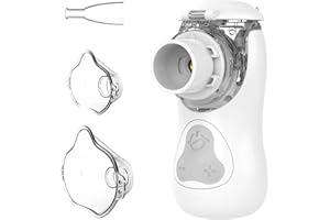 ‎FEELLIFE FEELLIFE Inhalationsgerät Kinder Baby, Inhalator Erwachsene Kinder, Vernebler Inhaliergerät Kinder, Nebulizer Inhalator Leiser Unter 25 dB, Tragbar Inhalationsgerät Effektiv bei Atemwegserkrankungen