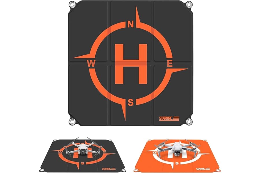 STARTRC Drone Landing Pad Pro, Waterproof Portable Helipad for DJI Neo/Mini 4 Pro/Mini 4K/Mini 2 SE/Avata 2/Air 3/Mini 3 Pro Drone Universal(22-inch/55cm)
