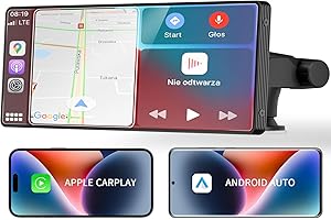 【2024 Neuestes】 Goaanz 10,26 Zoll Auto Display for Apple CarPlay & Android Auto, Wireless Touchscreen Autoradio Driveplay Navigationsgeräte für Auto mit Dual-Bluetooth/Siri/Google Assistant/FM/AUX