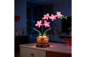 BRIKSMAX 2.0 ljuskit för Lego-10343 mini orkidé – LED-belysningskit kompatibel med Lego The Botanical Collection byggsats – ingår inte Lego Set