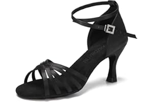 RUYBOZRY Latein Tanzschuhe Damen Satin Standard Tanzschuhe,Modell 802QB