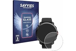 savvies Protector Cristal Templado para Polar Grit X (3 Unidades) Protector Pantalla Vidrio, Protección 9H, Pelicula Anti-Huellas
