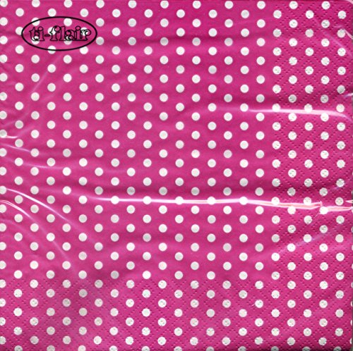 Preisvergleich Produktbild Servietten "Crazy Dots" 20er Pack pink