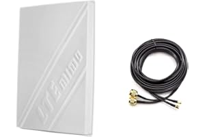 SONSTIGE 3G/4G LTE 14dBi Outdoor Panel Antenna 800-2600MHz + Duplex Cable 10m