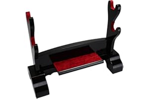 DerShogun Hochglanz Schwertständer für 1 oder 2 Schwerter