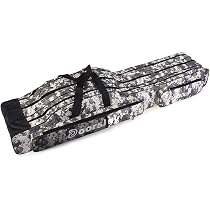 Sac De Canne à Pêche Doorslay 3 Compartiments – En Oxford, Résistant Et Pliable, Avec Bandoulière Réglable !