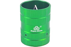 YUANYUU Pipe Reamer Tool, 50 × 65mm Green Aluminum Alloy Deburring Tool, Universal Internal External Deburring Reamer 6-38mm, for Plastic, Copper Pipe, Metal, Wood (1)