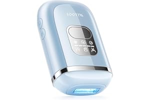 SALLOOT 22J Epilatore Luce Pulsata con Doppio Impulso IGBT, 78W Epilatore laser Definitiva e Professional per peli ostinati,Epilatore laser con 4 °C Ghiaccio in Zaffiro per Donna Ascelle Bikini Corpo,Viaggio