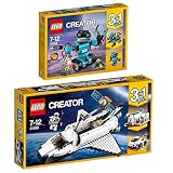 Lego Creator 2er Set 31062 31066 Forschungsroboter + Forschungs-Spaceshuttle - Leg