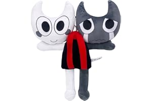 Benolls Dandy's World Plush - 10'' Pillow Home Stuffed Doll for Kids and Adults, Halloween Christmas Birthday Choice for Boys Girls (Grey White)