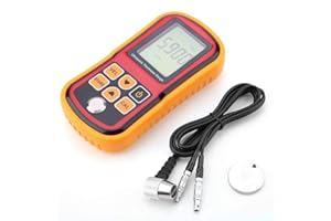 VIKYE Medidor de espesor ultrasónico, GM100 Medidor de espesor digital ultrasónico Medidor de prueba Medidor 1.2~220 mm Monitor de prueba de ancho de acero utilizado en el campo o trabajo en alturas