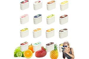 Putextile Bouteille d'eau avec 1 capsule de saveur, 2.0 version améliorée, 700 ml, sans BPA, pour salle de sport et activités de plein air (16POD SET)