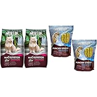 Meat Up Cat Adult, 1.2 Kg (Buy 1 Get 1 Free )&Munchy Sticks, Chicken Flavour, Dog Treats, 400 g (Buy 1 Get 1 Free)