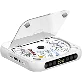 SKYANS Bluetooth 5.3 ile taşınabilir CD &ccedil;alar, ev/araba i&ccedil;in 2000 mAh şarj edilebilir CD &ccedil;alar, dahili HiFi hoparl&ouml;r, kulaklı