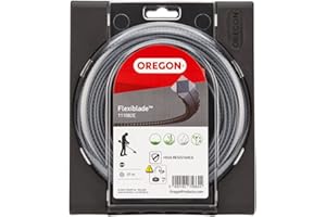 Oregon 111082E Gezahnter FlexiBlade-Mähfaden, 3,00 mm, 37 Meter-Spule, Grau