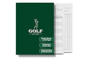 PRINTWORKS Golf Log Book – Pocket Golf Yardage Book & Golf Score Book – Golf Gifts for Men, Golf Accessories, Golf Tracker & Notebook – Ideal Dad Golf Gift, Golf Score Cards, Boys Golf & Father’s Day Present
