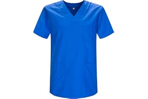 MISEMIYA unisex - vuxen V-ringad Scrub Top Unisex Mz-817 V-ringad tunika scrub topp 817 (1-pack)
