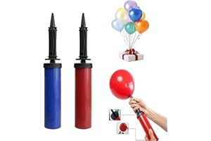 ANGUXER Pompe à Ballon Gonflable Pompe à Air pour Ballon, Gonfleur Manuel pour Mariages, Fête, Anniversaire