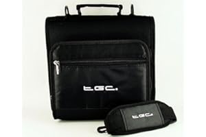 DBPOWER 9" 9.5" 10" 10.5" Inch Portable DVD Player Shoulder Carry Case Bag by TGC ® (Electric Silver & Black)