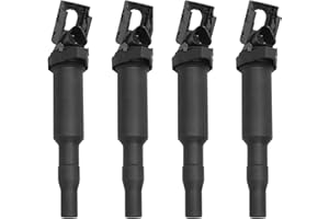 ENNJING 4 Pcs Ignition Coil Pack Compatible With Mini R55 R56 R57 R58 R59 R60 R61, Peugeot 207 208 2008, Citroen C3 C4 C5 DS3 DS4 Replaces OEM 0221504470 12137594937 UF592 UF571