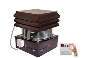 Gemi Elettronica Extractor de Humo Profesional con Regulador de 6 Velocidades para Chimenea y Barbacoa