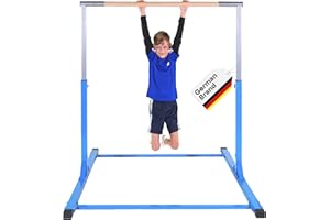 Müller & Blum Barre de Gymnastique Premium pour Enfants, Appareil de Gymnastique réglable en Hauteur pour intérieur & extérieur, capacité de Charge 200 kg, optionnel avec Tapis