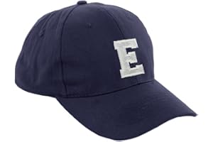 MOREFAZ Gorra de béisbol infantil, diseño con letras A-Z, unisex, color azul marino