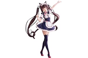 ANJINGUANG Nekopara czekoladowa figurka - lalka anime czekoladowa i wanilia, statuetka, rzeźba, dekoracja, model, urocza piękna dziewczyna, 20 cm