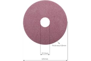 Rtengtunn Mola diamantata elettrica per affilare Le motoseghe 98/105 / 145mm Spessore 3.2/4.5mm Taglio del Bordo e lucidatura della Catena Denti per Sega - 105X22.2X4.8mm