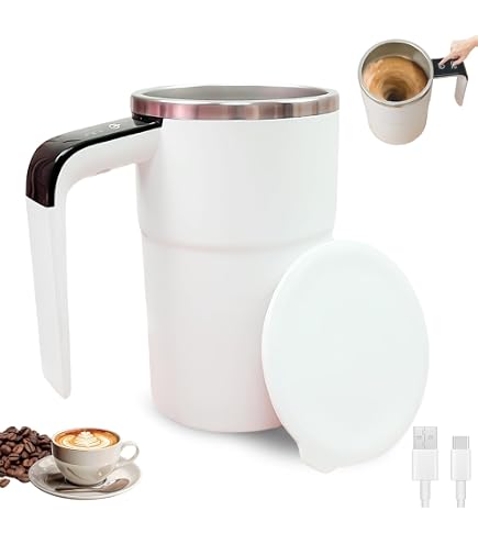 Tasse à Mélanger Automatique électrique 350 Ml - IPX6 étanche, Rechargeable, Pour Shakes, Café, Protéines En Déplacement - 2